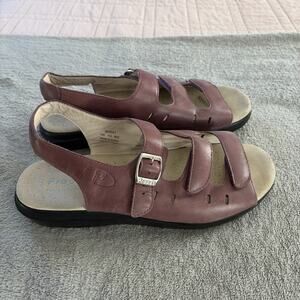 Propet Women's W0001 Breeze Walker Mauve Open Toe Slingback Sandals 10.5 Support